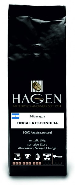 Nicaragua Finca La Escondida 250g-Packung
